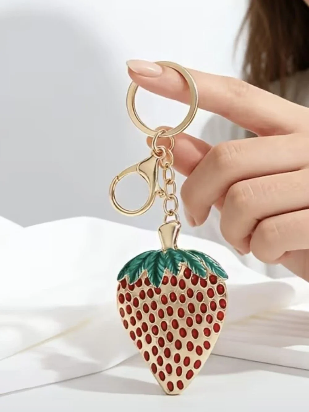 Strawberry 🍓 Bag Charm/ Keychain NEW